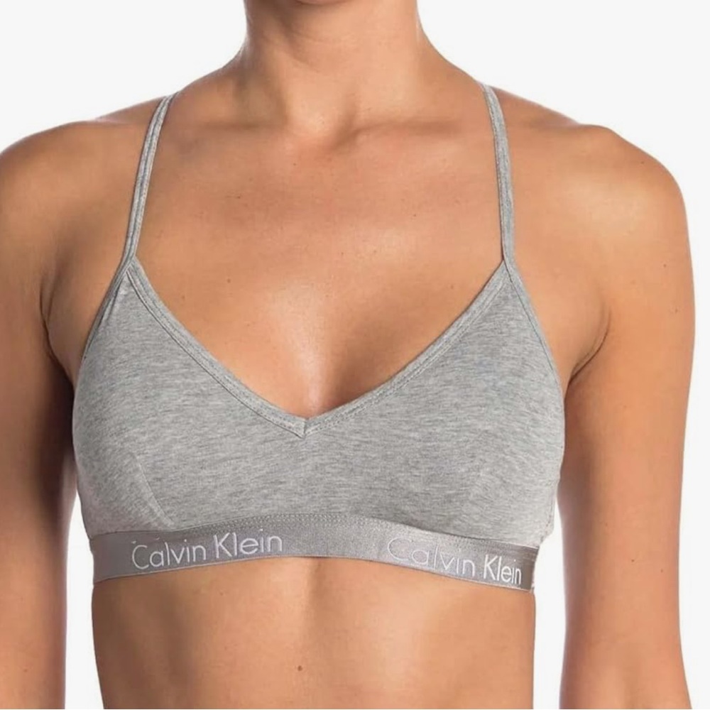 Calvin Klein Gray Racerback Bralette